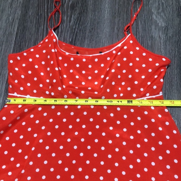 Forever 21 Orange Polka Dot Dress - Picture 6 of 9
